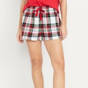Old Navy Flannel Plaid Print Pajamas Shorts Size 3X